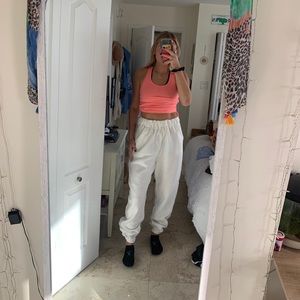 White sweatpants